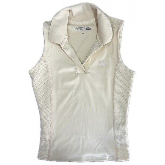 REGATA POLO LACOSTE INTERLOCK - CREME REGATA POLO LACOSTE INTERLOCK - CREME